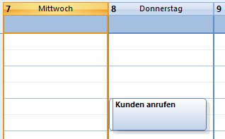 Aufgabe im Kalender